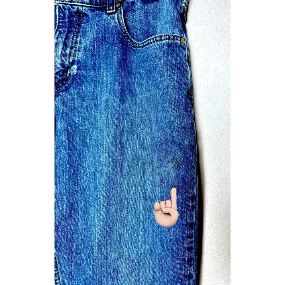 Carhartt Relaxed Fit Jeans 36x34 Mens Blue Straight Leg Workwear